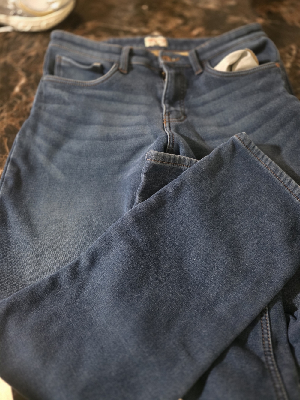 Weatherproof Men's Slim Straight Jeans - Dark Blue